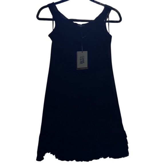 Chiara Boni Rigmor Illusion Structured A-Line Cocktail Dress Black Size 2 - Picture 3 of 8